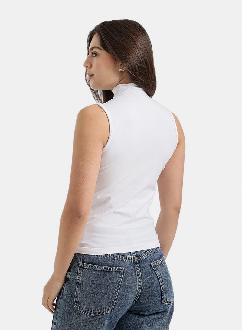 Carina Sleeveless High Neck Top - Image 3